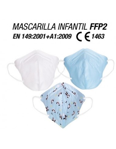 MASCARILLA FFP2 INFANTIL COLORES VARIADOS 1UNIDAD