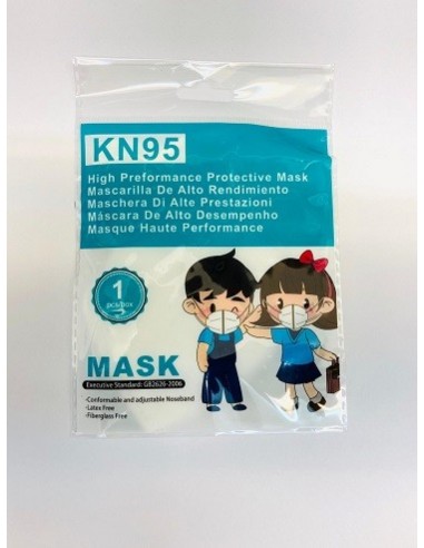 MASCARILLA FFP2 INFANTIL COLORES VARIADOS 1UNIDAD