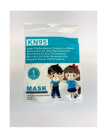 MASCARILLA FFP2 INFANTIL COLORES VARIADOS 1UNIDAD