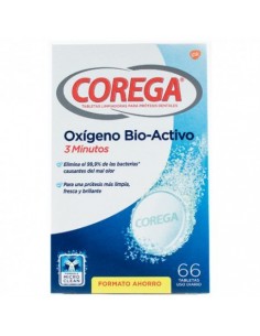 COREGA OXIGENO BIOACTIVO LIMPIEZA PROTESIS DENTAL 66...