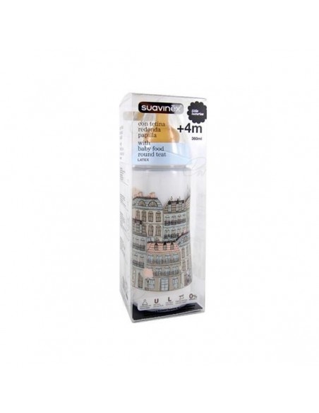 BIBERON 0 BPA PP BOCA ANCHA T LATEX 360 CC PAPILLA