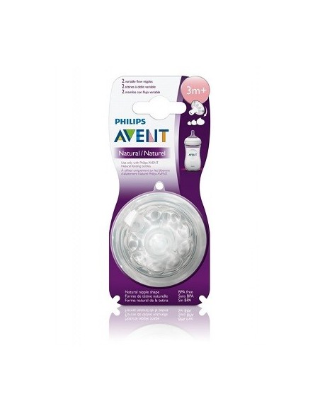 TETINA NATURAL LIQUIDOS ESPESOS AVENT PHILIPS  6 M 2 U