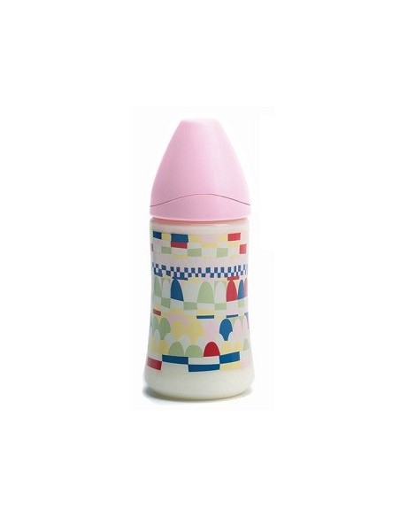 BIBERON PP BOCA ANCHA T LATEX ANATOMICA SUAVINEX 280 CC  T1 M