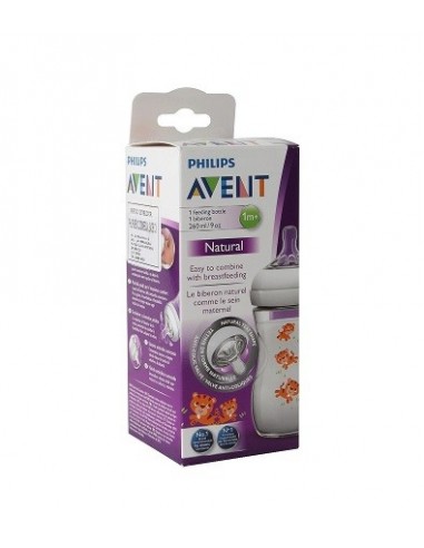 BIBERON PP NATURAL PHILIPS AVENT 260 ML TIGRES