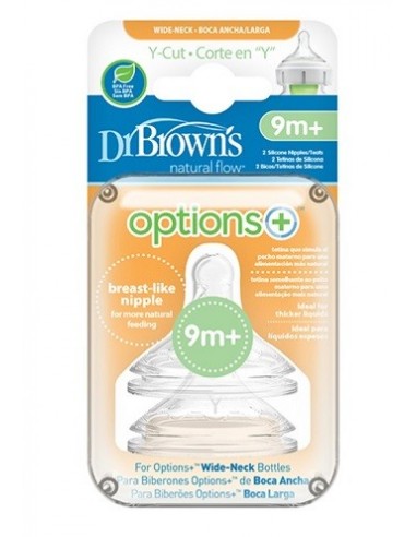 TETINA DR BROWNS SILICONA 9 MESES N4 BOCA ANCHA...