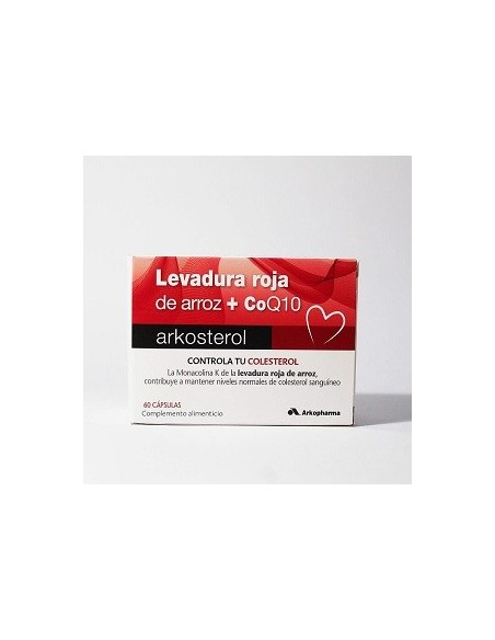 ARKOSTEROL LEVADURA ARROZ ROJO  Q10 60 CAPSULAS