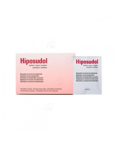 HIPOSUDOL TOALLITAS 3 ML 20 TOALLITAS