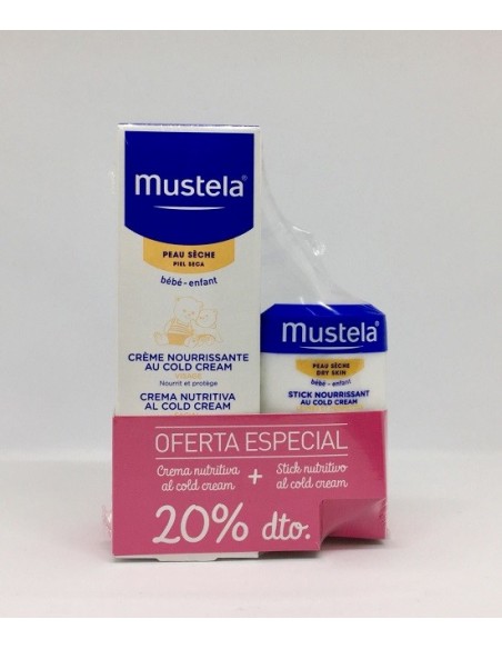 MUSTELA CREMA NUTRITIVA AL COLD CREAM 40ML  STICK NUTRITIVO