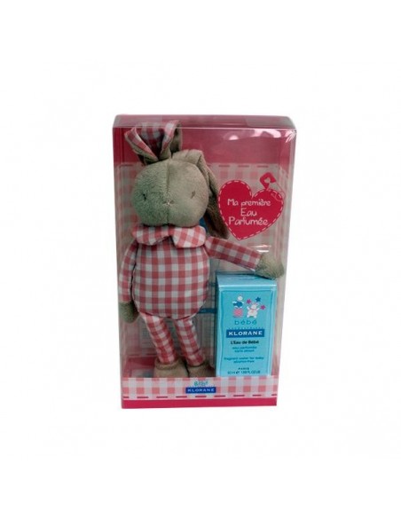 KLORANE BEBÉ AGUA DE COLONIA NIÑA 50 ML CON PELUCHE ROSA
