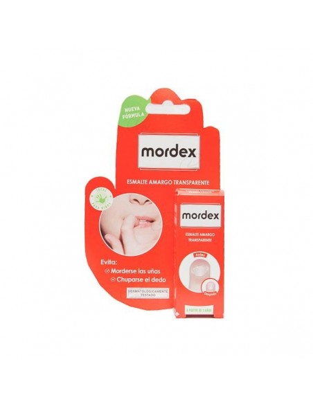 MORDEX ESMALTE AMARGO TRANSPARENTE 1 ENVASE 9 ml CON PINCEL