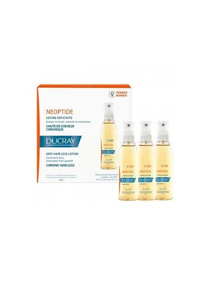 NEOPTIDE LOCION ANTICAIDA MUJER DUCRAY 30 ML 3 U