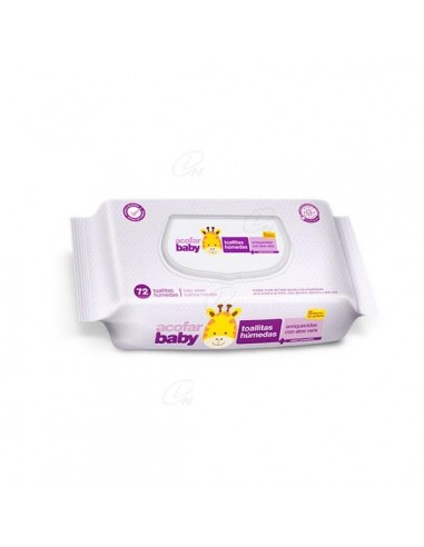ACOFARBABY TOALLITAS HUMEDAS LIMPIADORAS 72 U