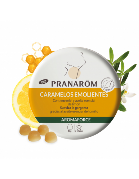 CARAMELOS EMOLIENTES AROMAFORCE PRANAROM TOMILLO 45G