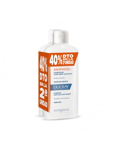 DUCRAY DUPLO ANAPHASE CHAMPÚ COMPLEMENTO ANTICAÍDA 1 ENVASE 2X400 ML
