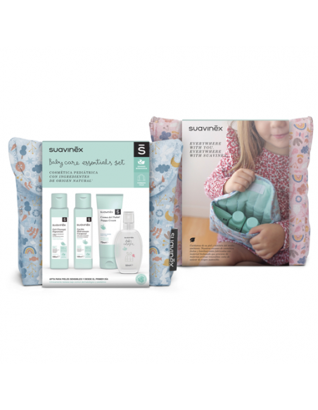 SUAVINEX NECESER DE VIAJE BABY CARE ESSENTIAL SET NIÑA