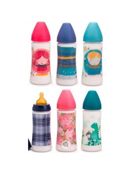 BIBERON 0 BPA PP BOCA ANCHA T LATEX 3 POSICIONES 360 CC