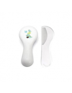 CEPILLO Y PEINE INFANTIL SOFT BLANCO DECORADO