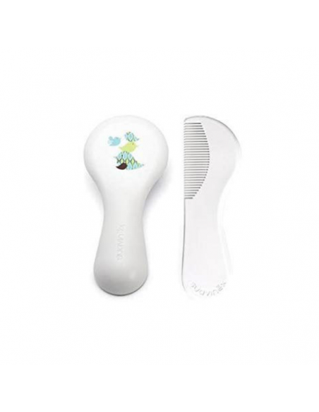 CEPILLO Y PEINE INFANTIL SOFT BLANCO DECORADO