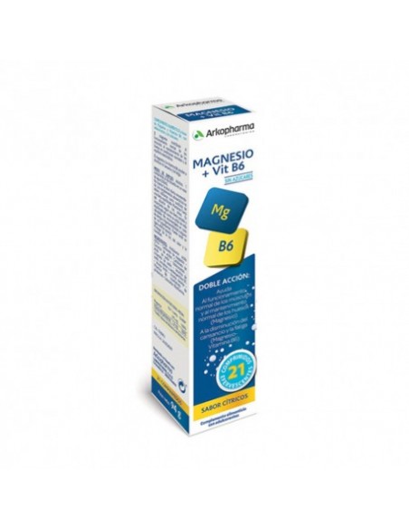 ARKOVITAL MAGNESIO VITAMINA B6 21 COMPRIMIDOS EFERVESCENTES