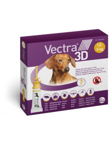 VECTRA 3D PERRO 1,5-4KG 3P VET