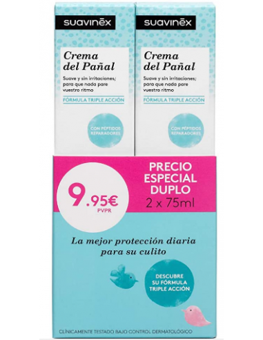SUAVINEX DUPLO CREMA DEL PAÑAL 75ML+ 75 ML
