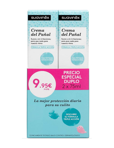 SUAVINEX DUPLO CREMA DEL PAÑAL 75ML+ 75 ML