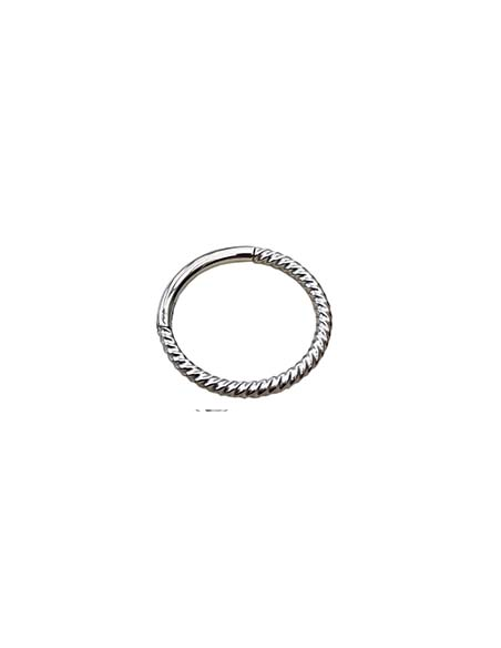 PENDIENTES BIJOUX ANILLO TWISTED 8MM