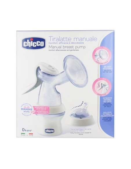 SACALECHES TETINA SILICONA CHICCO NATURAL FEELING MANUAL 0M