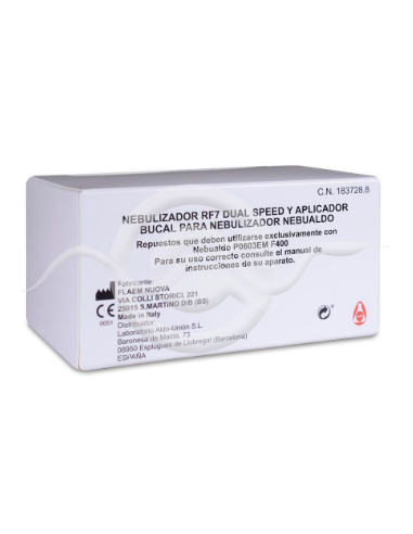NEBULIZADOR RF7 DUAL SPEED CAPLICADOR BUCAL...