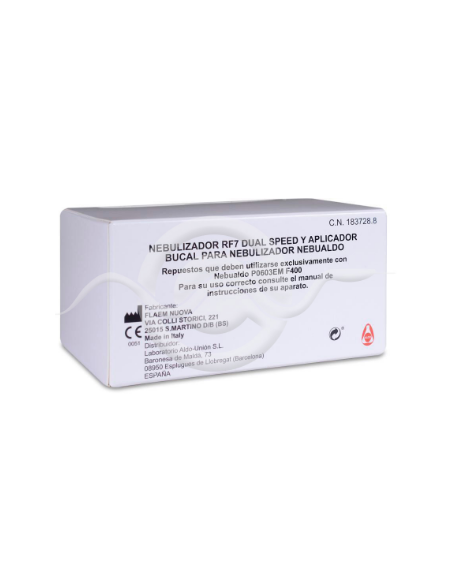 NEBULIZADOR RF7 DUAL SPEED CAPLICADOR BUCAL PARA NEBULIZADOR NEBUALDO