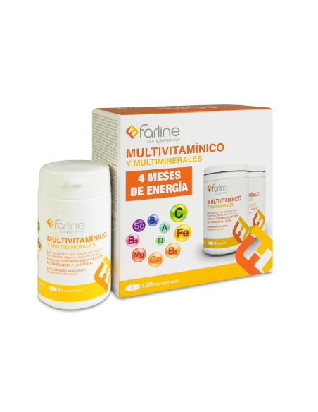 FARLINE PACK MULTIVITAMINICO 4 MESES 120 COMPRIMIDOS