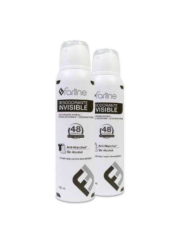 DUPLO DESODORANTE INVISIBLE FARLINE SPRAY 150ML