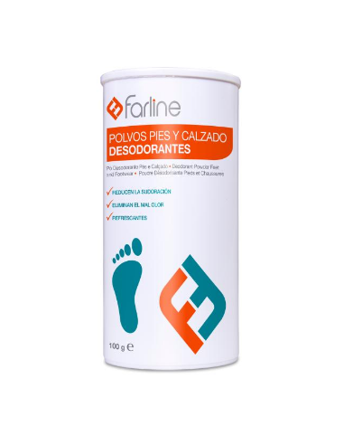 FARLINE DESODORANTE POLVO PIES Y CALZADO 100 G