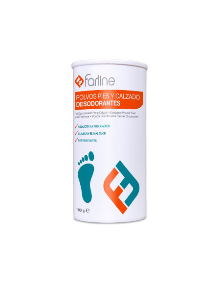 FARLINE DESODORANTE POLVO PIES Y CALZADO 100 G