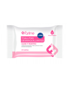 FARLINE TOALLITAS DESMAQUILLADORAS 20 TOALLITAS