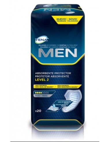ABSORBENTE INCONTINENCIA ORINA LIGERA TENA MEN...
