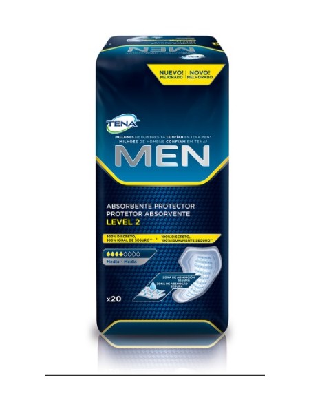 ABSORBENTE INCONTINENCIA ORINA LIGERA TENA MEN LEVEL 2 20 U