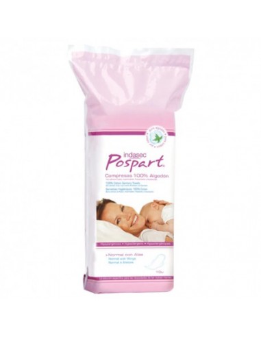 COMPRESAS HIGIENICAS FEMENINAS POSPARTO INDASEC...