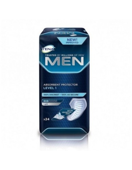 ABSORBENTE INCONTINENCIA ORINA LIGERA TENA MEN LEVEL 1 24 U